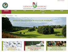 Tablet Screenshot of golfclub-augsburg.de